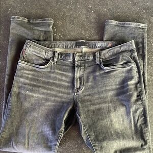 John Varvatos Men's Slim Straight Charcoal Grey Bowery Jeans 36 Regular